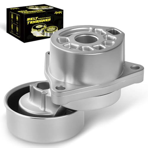 Oktiger 38284 Belt Tensioner Assembly with Pulley Fit for Nissan Altima base 2002-2004 2006-2013 s 2002-2013 sl 2002-2006 2010-2013 sv, Rogue s 2008-2014 sl 2008-2010 sv 2011-2014, 2.5L, OE 11955JA00A - size: 38284