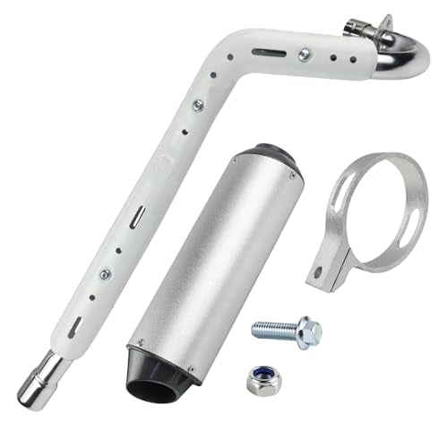 FLYPIG 28mm Muffler Exhaust Pipe kit Assembly fit 125cc 140cc 150cc