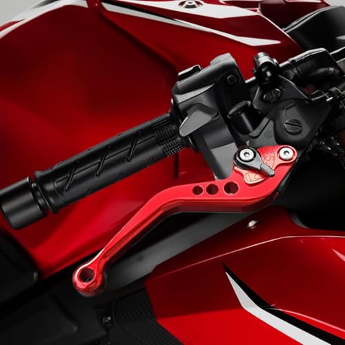 CNC Adjustable Short Brake Clutch Levers Fit For Tenere 700 19-24 / MT-07 FZ-07 14-24 / FJ-09 MT-09 Tracer 15-24 / FZ-09 MT-09 14-15 / XSR700/900 ABS 16-18 / FZ6 Fazer 04-10 / FZ6R 09-17 (Red) - size: For Yamaha red