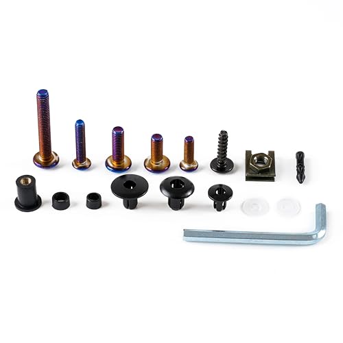 Fairing Bolt Kit for Honda CBR1000RR 2004 05-2011 Bodywork Screws Nuts-Blue - color: Blue