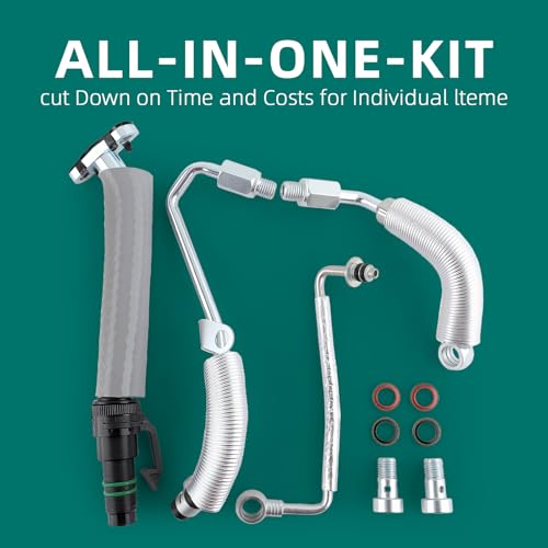 AUTOKAY Turbo Charger Coolant Return Hose Line For Chevy Cruze Sonic Trax