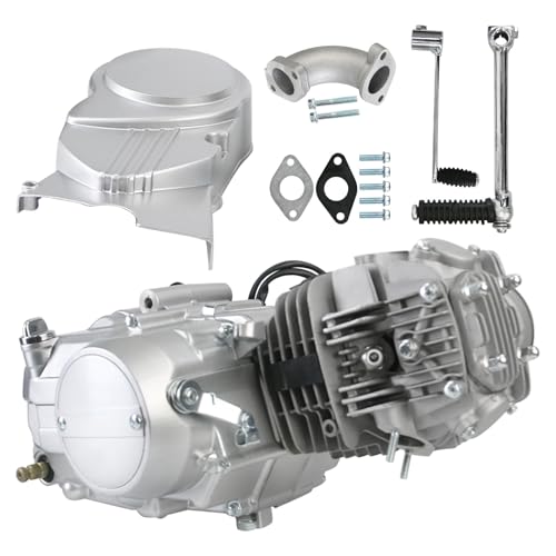 Complete Set of 125cc Engine Air-Cooled 4 Stroke 4 Speed with 15T 428 Chain Sprocket & Air Filter for XR50 CRF50 XR CRF 50 70 ATC70 110 ATC70 Z50 CT70 CL70 SL70 XL ST70 Dirt Pit Bike Motorcycle