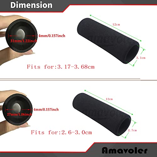 Motorcycle Hand Grips Sponge Covers Anti-Slip Handlebar Grip Compatible with BMW Yamaha Honda Kawasaki Suzuki Triumph - size: Fit for 1-1.2 inch