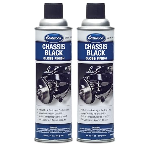Eastwood Original Chassis Black Gloss Automotive Frame and Suspension Spray Paint Aerosol 14 oz | 2 Pack