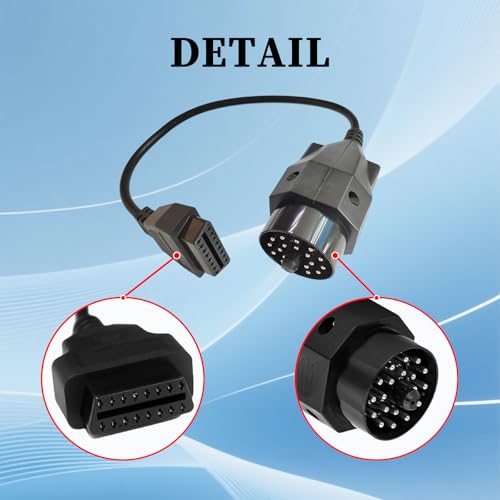 OBD1 to OBD2 Cable for BMW 20 Pin Adapter,20pin Diagnostic Connector - style: Fit for BMW-20pin