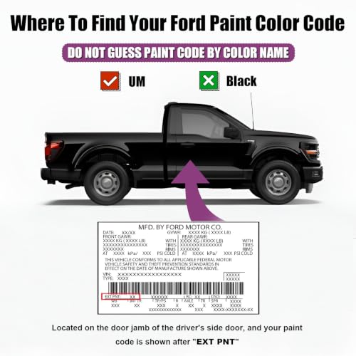 Desert Sand/Terrain(VA) Car Touch Up Paint for Ford - color: Desert Sand/Terrain(VA) for 2013-2014 F-150/2013-2014 Super Duty F-250, F350 ,F450/2024-2025 Maverick/2025-2026 Ranger