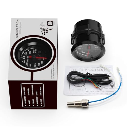 52mm Gauge Car Meter Digital Display Pointer 7 Colors Backlight 12V Universal Gauge Kit…… (Oil Temp F) - style: OIL TEMP F