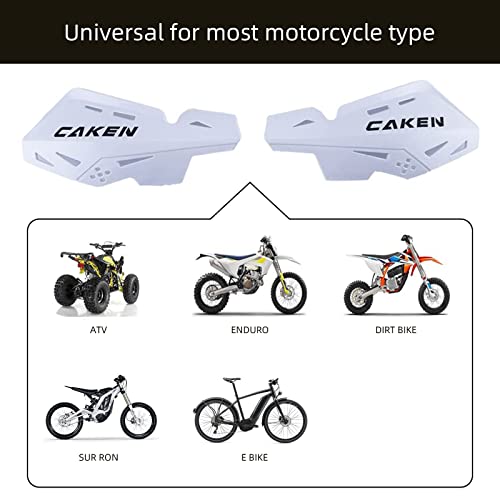 Universal Hand Guards for 7/8" 22mm 1 1/8" 28mm Bar - color: White