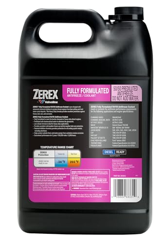 Zerex Fully Formulated Pink Heavy Duty 50/50 Ready-to-Use Antifreeze Coolant 1 Gallon - size: 1 Gallon