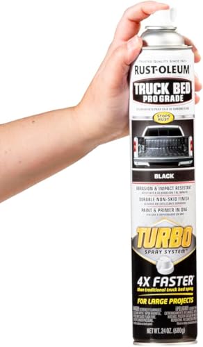 Rust-Oleum 340455-6PK 트럭 베드 터보, 블랙 - size: 24 Ounce (Pack of 6)