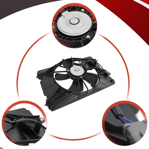 PartsFlow Radiator Cooling Fan Assembly Driver Side Left LH Assembly For 2006 2007 2008 Honda Ridgeline 620-273 - color: For Honda Ridgeline