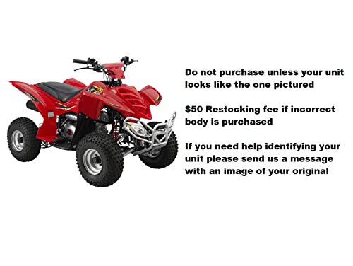 RedCap ATV Quad Body Plastic fender 110 125cc RedCat VX 150cc Baja 90 Roketa Yamoto 250cc (Red) - color: Red