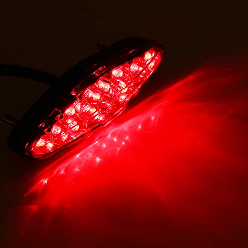 Watris Veiyi 12V Motorcycle Rear Brake Tail Light for ATV Dirt Bike