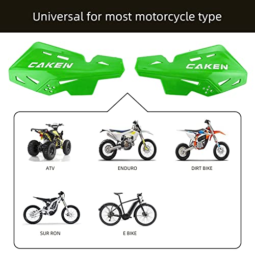 Universal Hand Guards for 7/8" 22mm 1 1/8" 28mm Bar - color: Green
