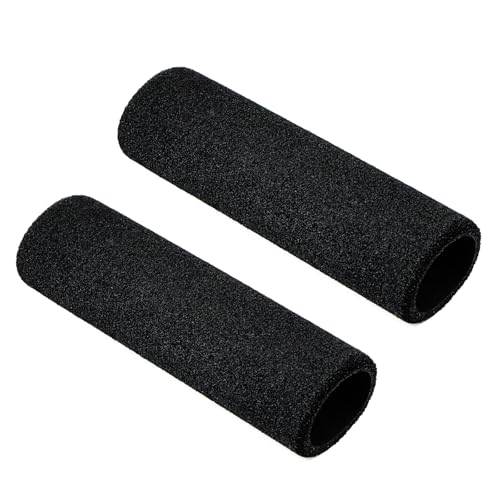 Motorcycle Grip Covers Foam Handlebar Grips Compatible with Harley Honda Kawasaki BMW Yamaha Triumph Suzuki A Pair of Anti-Slip Universal Black Grip Covers - size: Fit for 1-1.2 inch