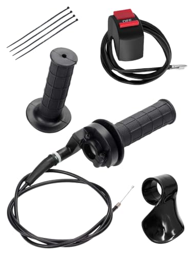 Throttle Assembly with Cable 7/8" Twist Throttle Handle Grip Kit