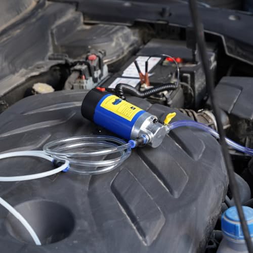 12V 100W Engine Oil Extractor Pump - Electric Fluid Transfer Pump for Engine Oil, Gear Oil Change - Auto Oil Extracting Pump for Car, Mower- Portable Oil Pump for DIY Maintenance