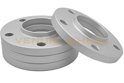 4pc 10mm & 15mm Thick Hub Centric Wheel Spacers Staggered Kit Compatible with Mercedes Benz 5x112mm 66.56 Hub Bore W204 + 20 14x1.5 Black Ball Seat Lug Bolts C280 C63 C300