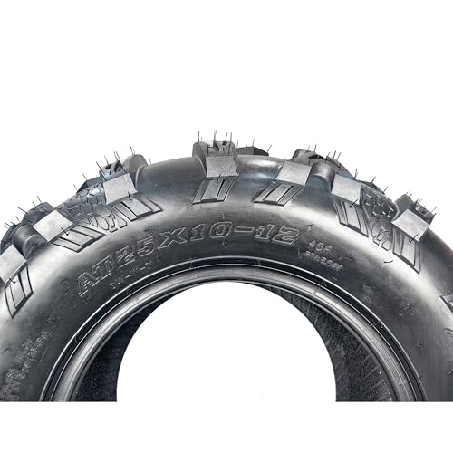 Garvee Set of 2 25x10-12 Front ATV Tires - size: AT25X10-12, style: Pattern E