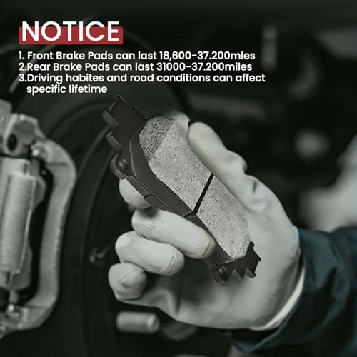 MILLISEC BC1391 Quiet Rear Ceramic Brake Pad Set for GS Turbo/GS200t/GS350 - size: 1H 2170