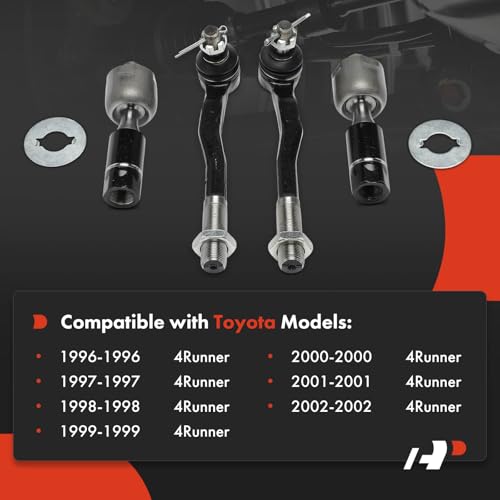 A-Premium Front Inner & Outer Tie Rod End Kit Fix Uneven Tire Wear