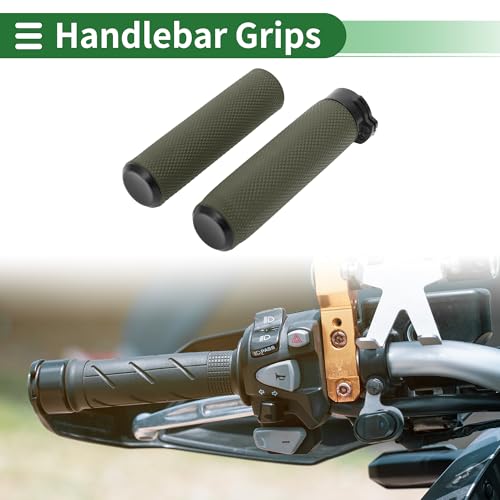 Motoforti 1" 25mm 1.1" 28mm Motorcycle Hand Grips Cover Kit for ATV Green - color: Green