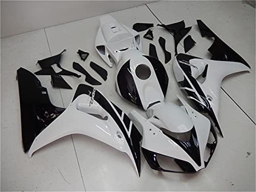 White Black Fairing Fit for Honda 2006 2007 CBR1000RR Injection ABS Plastics Bodywork Body Kit Bodyframe Body Work 06 07 CBR 1000RR A124 - color: 11 White Black