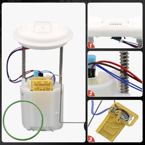 E7192M Electric Fuel Pump Module Assembly w/Sending Unit Compatible with Chrysler 300 2005-2015 Dodge Challenger 2009-2015 Charger Magnum 2.7 3.5 3.6L V6 5.7L V8, For P76609M 68102695AG - size: E7192M