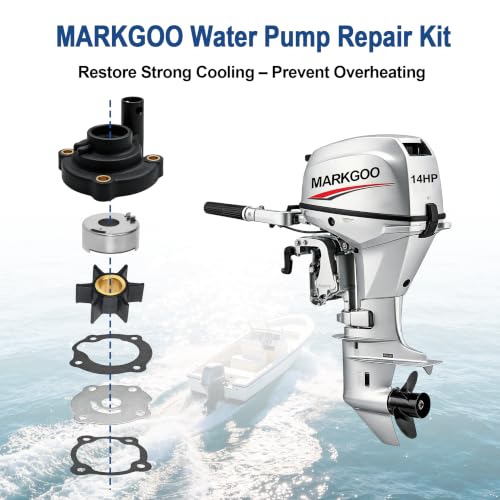 MARKGOO Water Pump Repair Kit 395270 for Johnson Evinrude Outboard 14-35 HP - color: 395270 fits 14 20 25 28 35HP