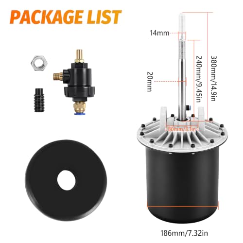 Universal Bead Breaker Cylinder for Tire Changer 380mm Fully Assembled Iron Seal Kit (380mm) - size: 380mm