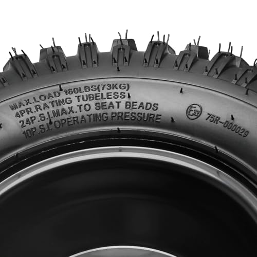 2PCS 16x8x7 16X8-7" ATV Go Kart Wheel Tire Rim 4 lug 110mm Bolt Pattern Wheels For Golf Cart Quad Bike Taotao Coolster