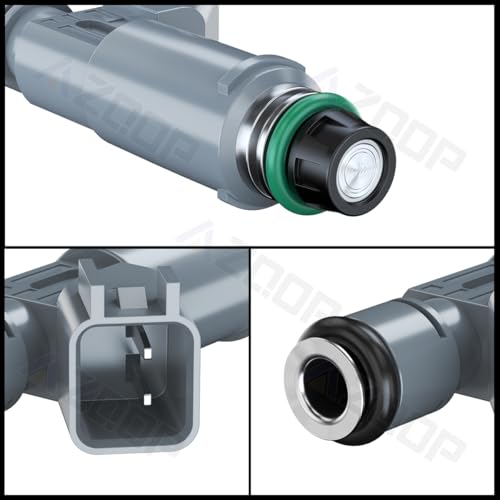 FJ718 Fuel Injectors Upgrade Compatible with Saturn Ion L4 2.4L (2006-2007), Replace# 12606110, 12582704, 2172907, 8001695N, 2204588156 |12 Holes| |Set of 4|