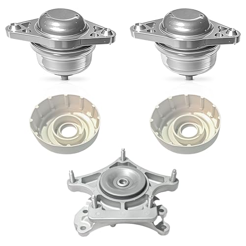 PartsFlow Engine Motor Mount and Transmission Mount Set of 3 Compatible With C300 08-12, C350 08-11, GLK350 10-12 3.0L 3.5L Automotive Replacement Engine Motor Trans Mount Set A4063, A4074