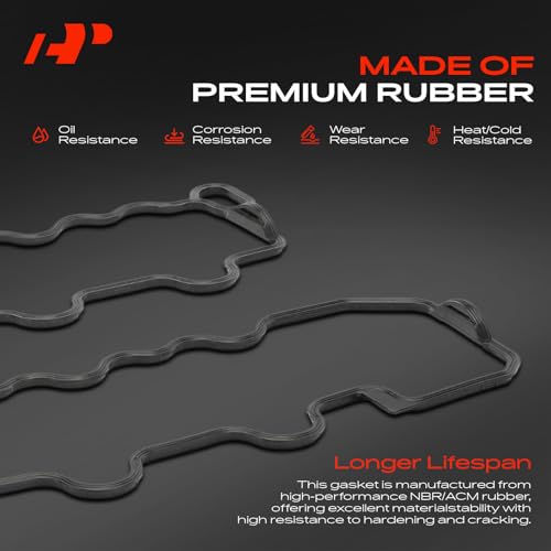 A-Premium Engine Valve Cover Gasket Set, for Oil or Gas Leak Repair