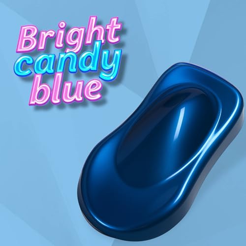 LiME LiNE Candy Pearl Basecoat Aerosol Kit – Automotive Spray Paint, Includes 2K Clearcoat, Pro Results No Spray Gun Needed (Bright Blue, Candy Pearl + Clearcoat Kit) - color: Bright Blue + Clearcoat