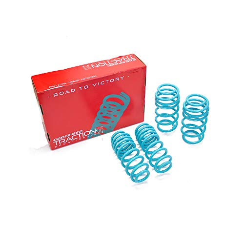 Godspeed LS-TS-VN-0009 Traction-S Performance Lowering Springs, Reduce Body Roll, Improved Handling, Set of 4, compatible with Volkswagen CC 4Motino (B6) 2009-17