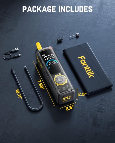 Fanttik X9 APEX Portable Air Compressor for Car Tires, 35s Fast Inflation - color: Mechanical Gray