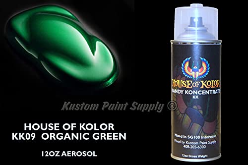 House of Kolor Organic Green KK09 12oz Aerosol Can Kandy Kosmic Kolor