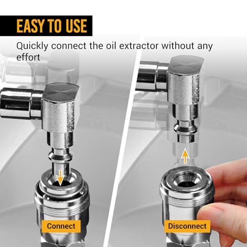 EWK 3-Piece Oil Extractor Tube Hose Set for 13.5L Pneumatic Oil Extractor and Dispenser, Replacement Nylon Hoses with Valve and Quick Connector for Engine Oil and Fluid Change Service - style: 3 Pcs Set for 13.5 L