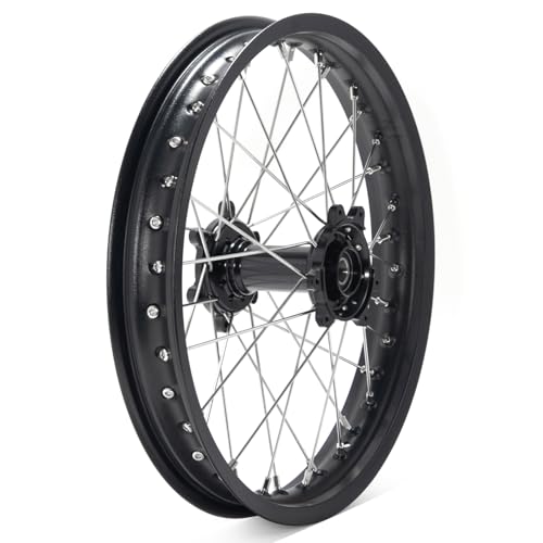 TOFR 18"x2.15" CNC Rear Wheel Rim for Surron Ultra Bee Sur-ron Spoked Wheel - color: Black, size: N/A Front 18" Rear