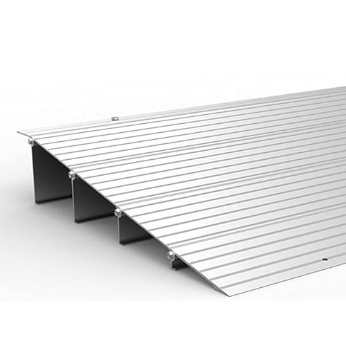 EZ-ACCESS Transitions Modular Entry Ramp, Self Supporting, Aluminum, 4 in - size: 4 Inch