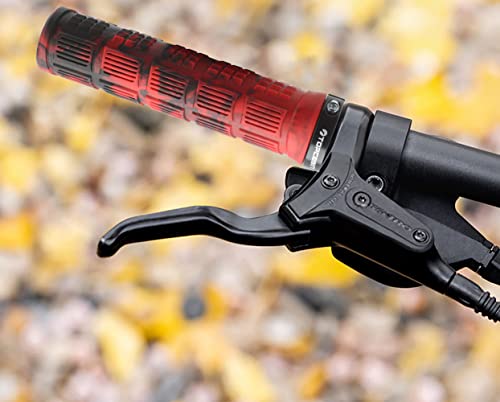 TOPCABIN Double Lock Bicycle Handlebar Grips - Rubber Comfortable BMX Mountain Bike Grips - color: Red Camouflage