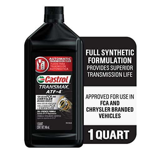 Castrol Transmax ATF+4 Automatic Transmission Fluid, 1 Quart, Pack of 6