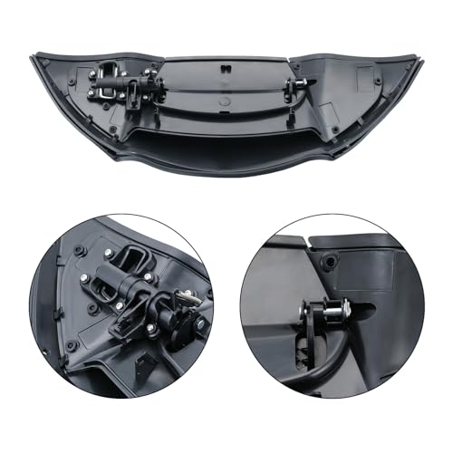 Vivid Black Fairing Air Duct, Air Duct Baffle and Actuator Assembly Kit Compatible with Harley Davidson Road Glide 2015-2023