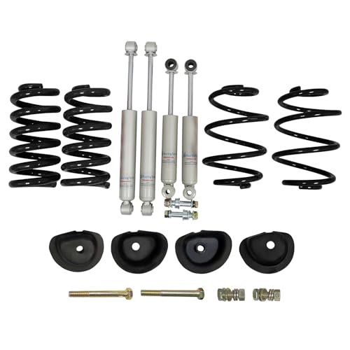 3"F/4"R Lowering Springs,Shocks,Retainers For 60-72 Chevy C10