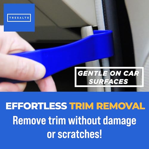 Auto Trim Removal Tool Set - 4pcs No-Scratch Plastic Pry Tool Kit for Car Interior - Fastener, Clip, Door Panel, Molding, and Dashboard Removal Tools - Easy-to-Use Auto Trim Tools for Vehicles - color: Blue, size: 4 Pack