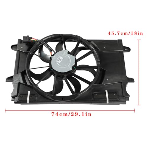 WFLNHB Radiator Cooling Fan Replacement for Chevy Cruze 1.4L L4 Turbocharged 2017-2019 39013323