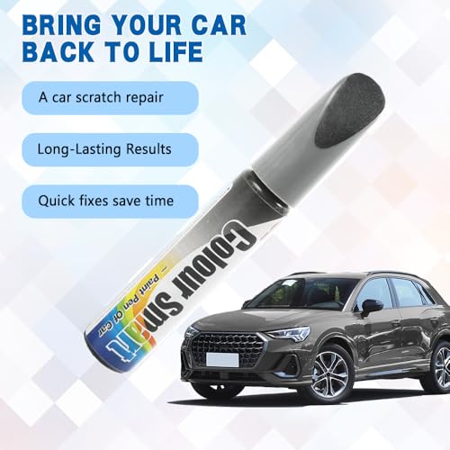 Touch Up Paint for Cars, Car Paint Scratch Repair Kit, Auto Pen Scratch Repair Two-In-One Touch Up Paints, Car Wheel Scratch Repair Touch Up Paints Pen Universal Fit Most Vehicle Wheels (Gray) - color: Gray