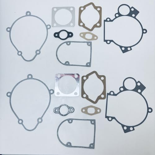 2 Sets 2 Stroke LD100/YD100 Motor Gasket Kit, Complete Engine Gasket Kit for Gas Motorized Bike