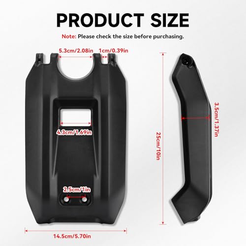 XINGWU Battery Cover for Surron Light Bee X/S Sur Ron LBX Electric Dirt Bike Battery Wrap Protector E-Bike Battery Case Replacement Black - size: Battery Cover, style: Black